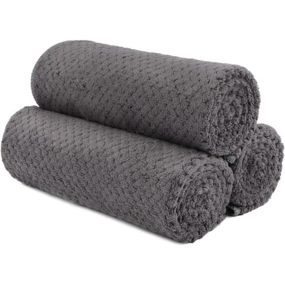 Microfiber Gym Towels 3 Pack Quick Dry Soft Absorbent Workout Yoga Spa Fitness